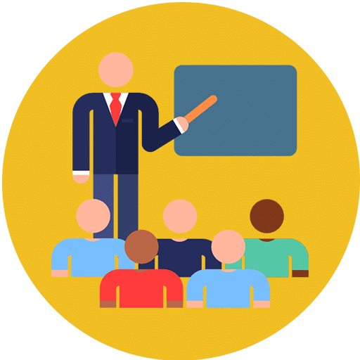 Icone, logo, formation, cours, apprentissage