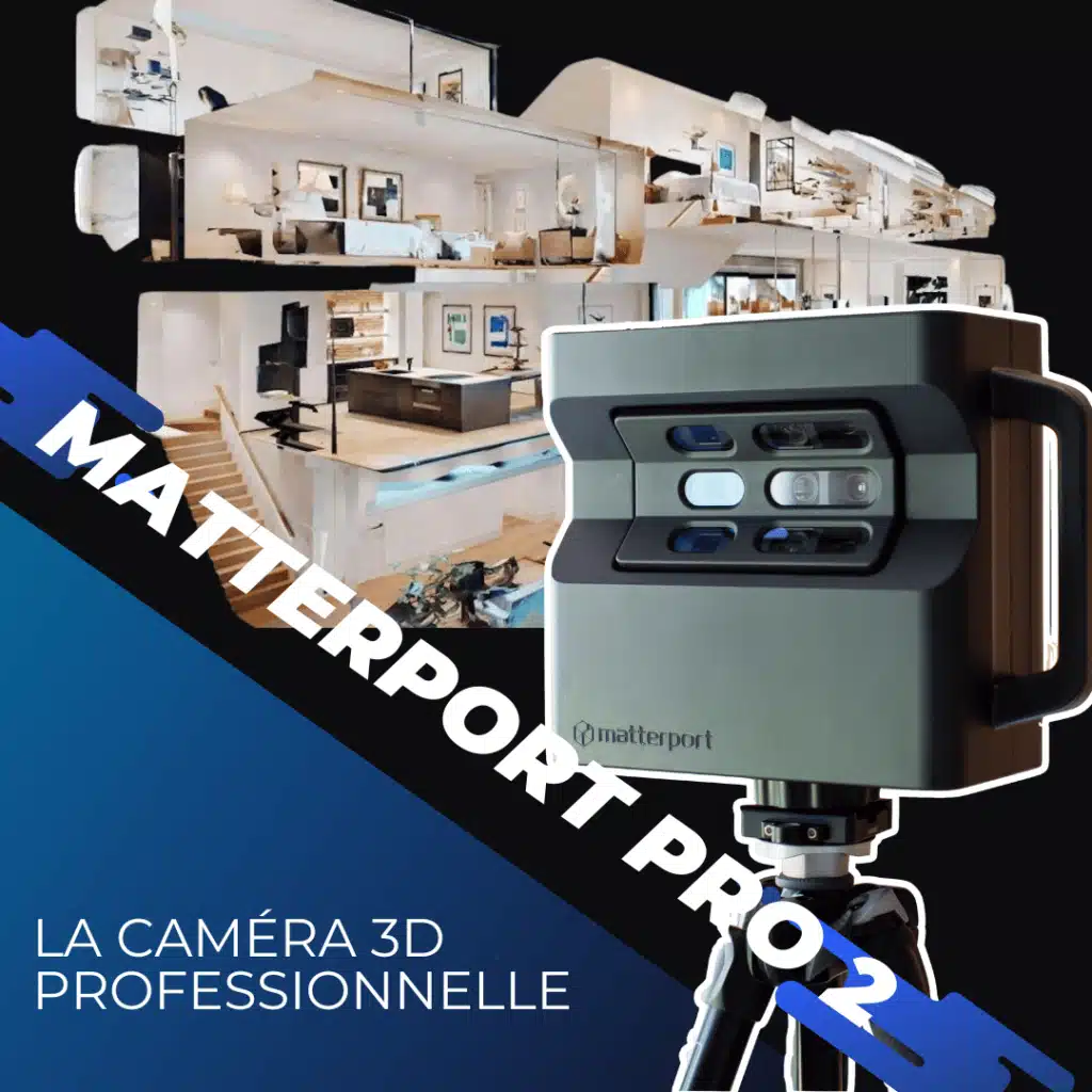 Caméra Matterport pro 2, visite virtuelle, 360°, visite intercative